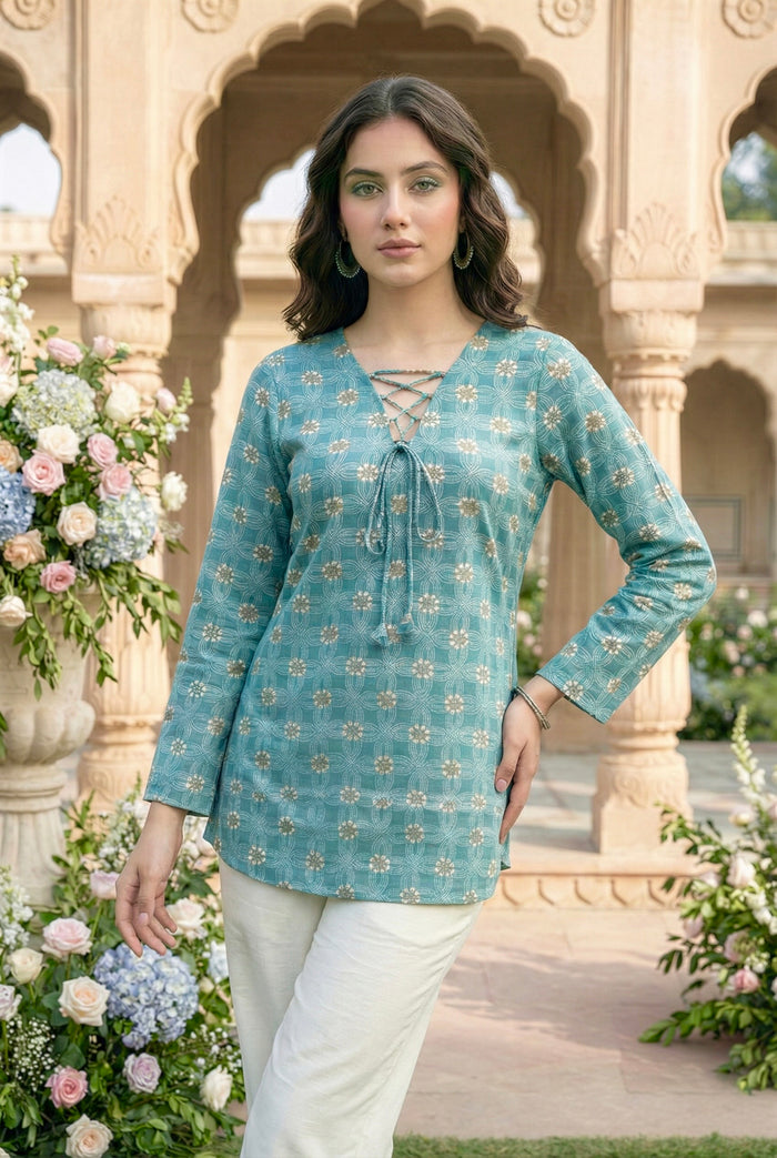 VAYU | Printed Short Kurti