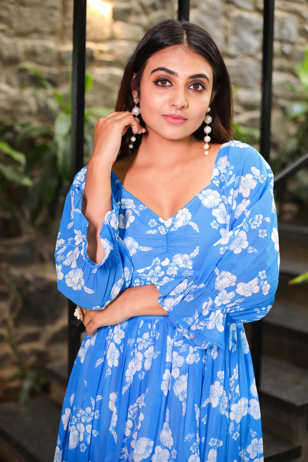 Butterfly Blue Maxi Dress - Masakali.Co®