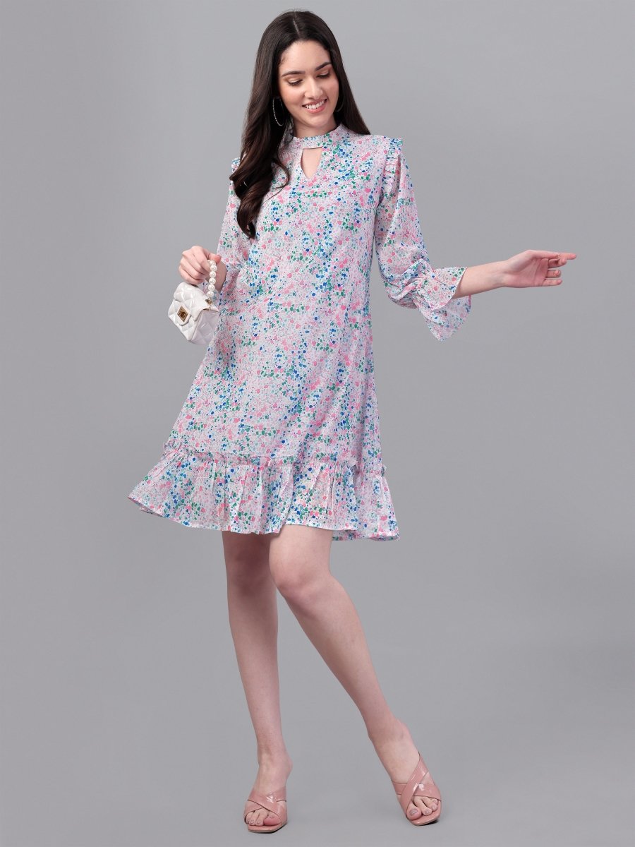 dresses for Women western wear Doted Multi Color dress - Masakali.Co®