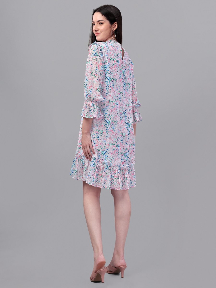 dresses for Women western wear Doted Multi Color dress - Masakali.Co®