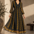 Noir Fleur Maxi Dress