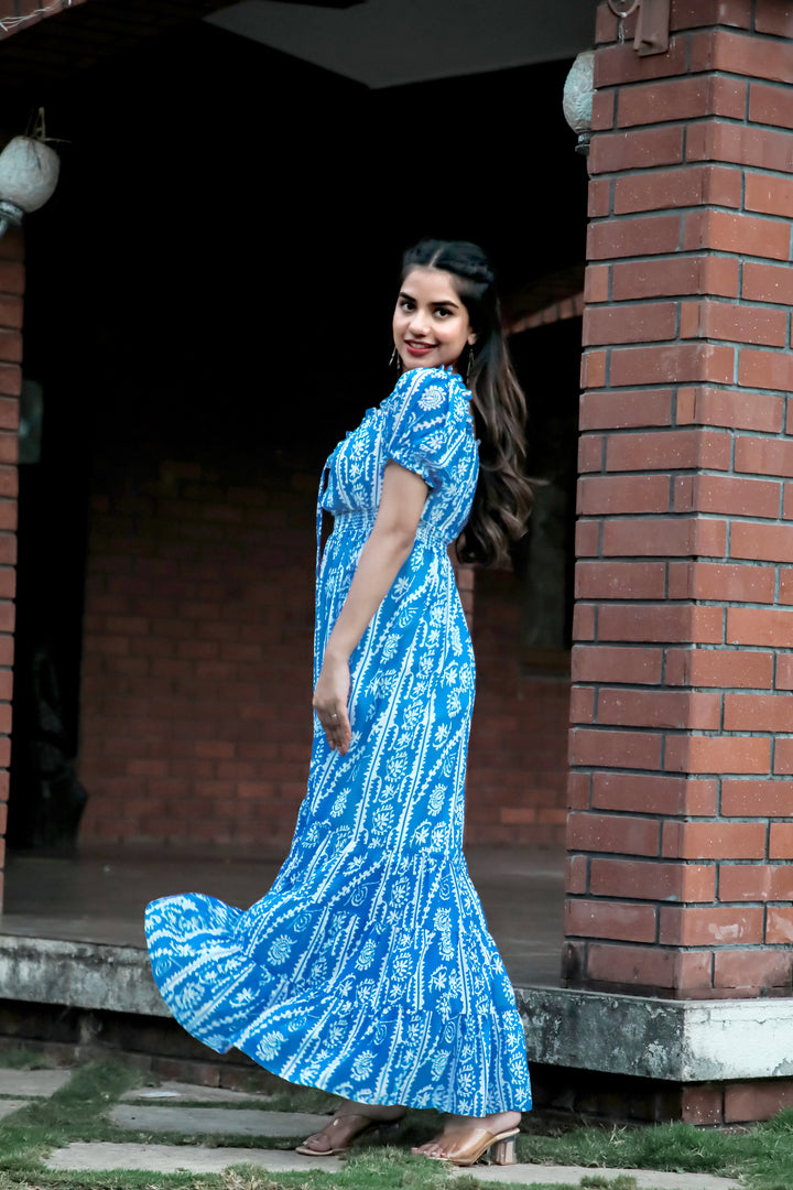 Persian Blue Maxi Dress