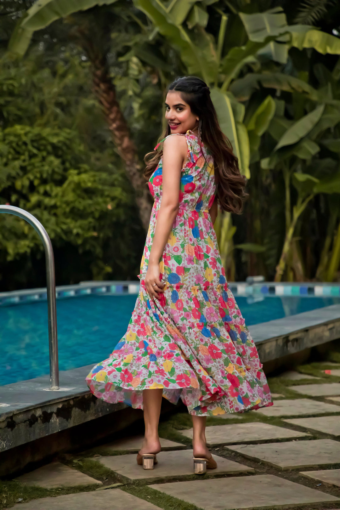 Multicolor Floral  Maxi Dress