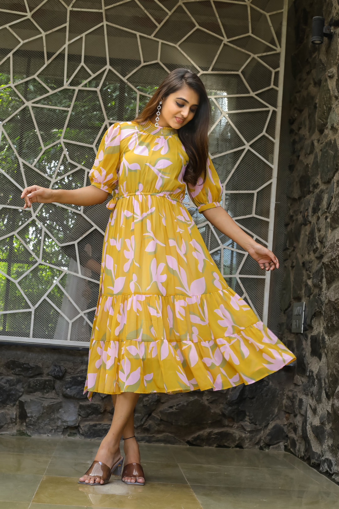 Turmeric Yellow  Maxi Dress