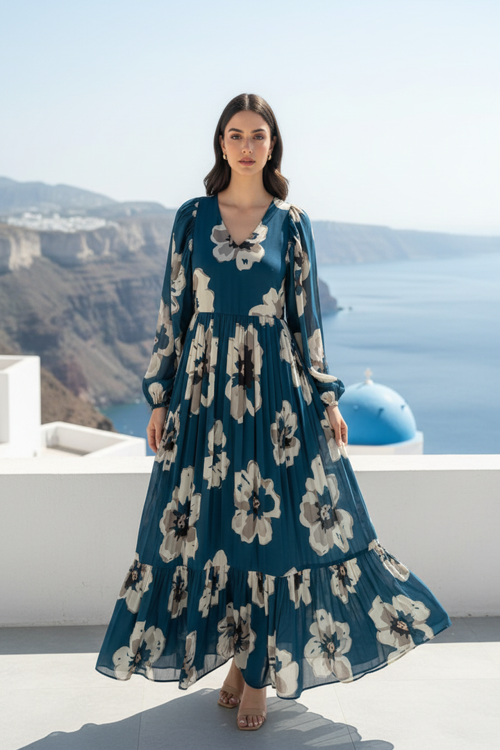 Midnight Orchid Maxi Dress
