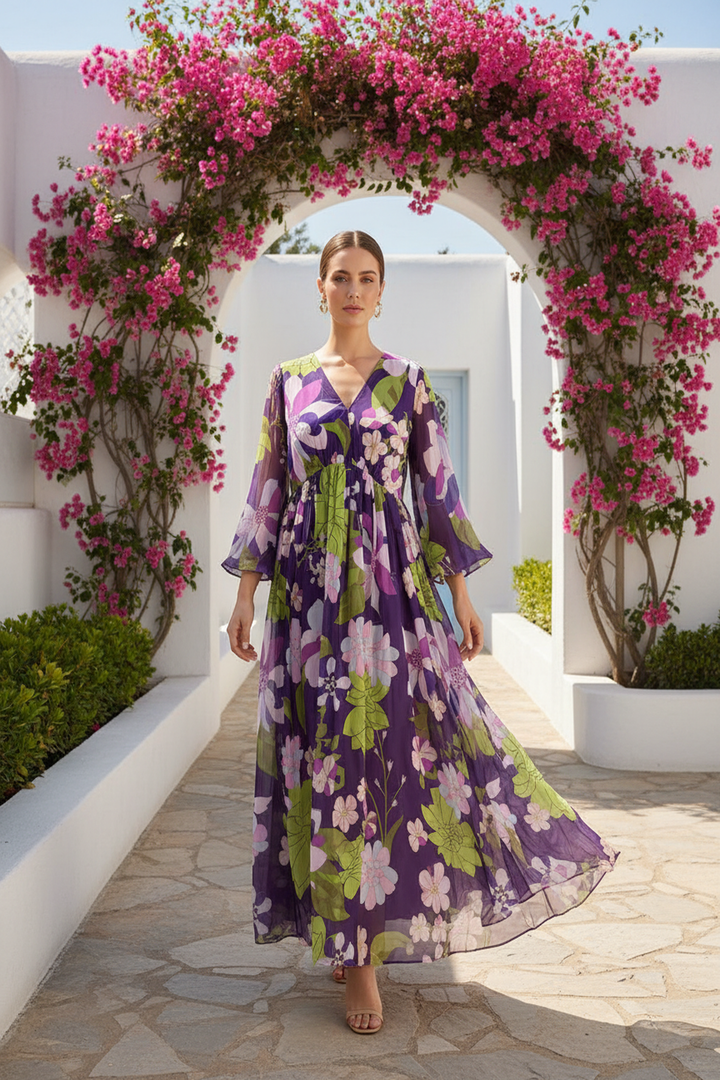 Mystical Flora Maxi Dress