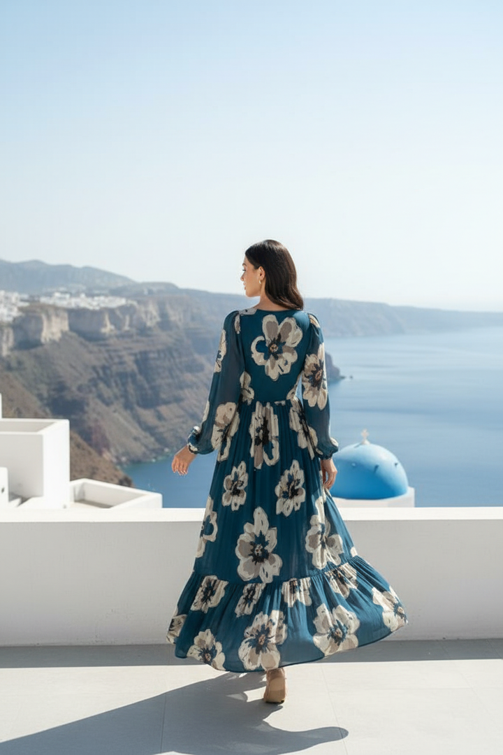 Midnight Orchid Maxi Dress