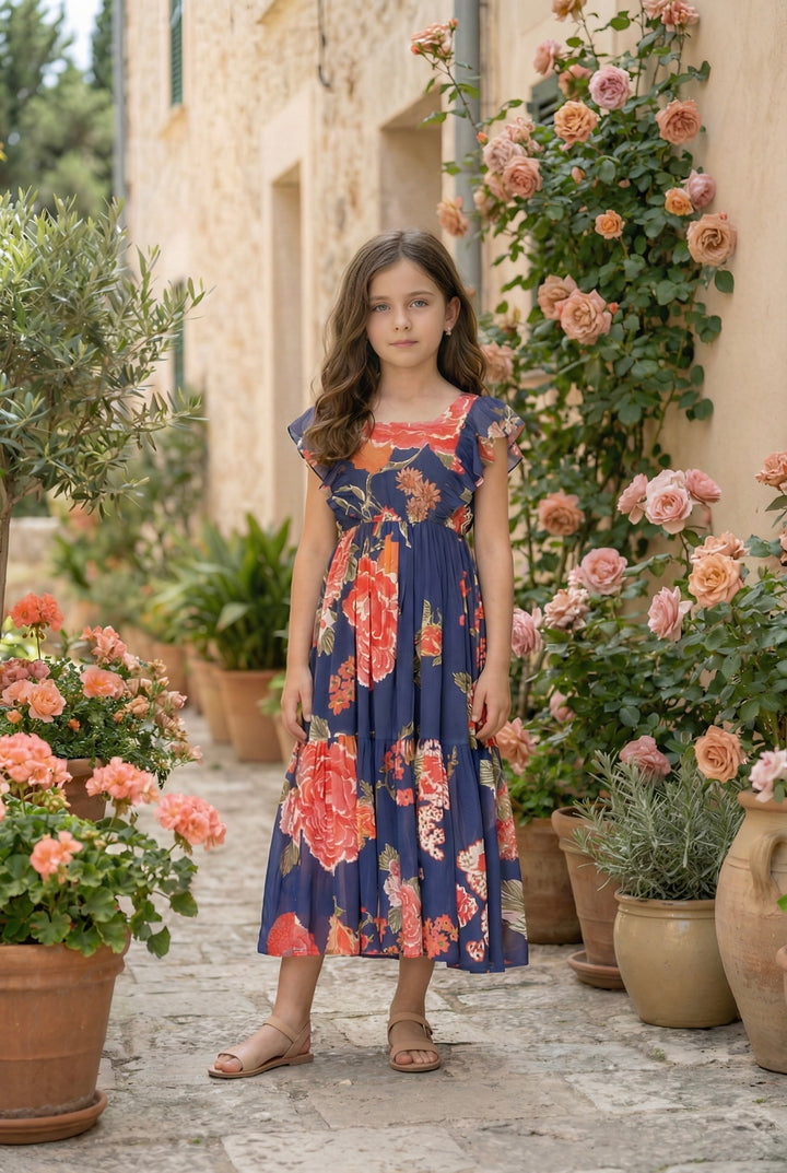 Garden Glam Baby Girl Maxi