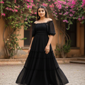 Dark Black Maxi Dress