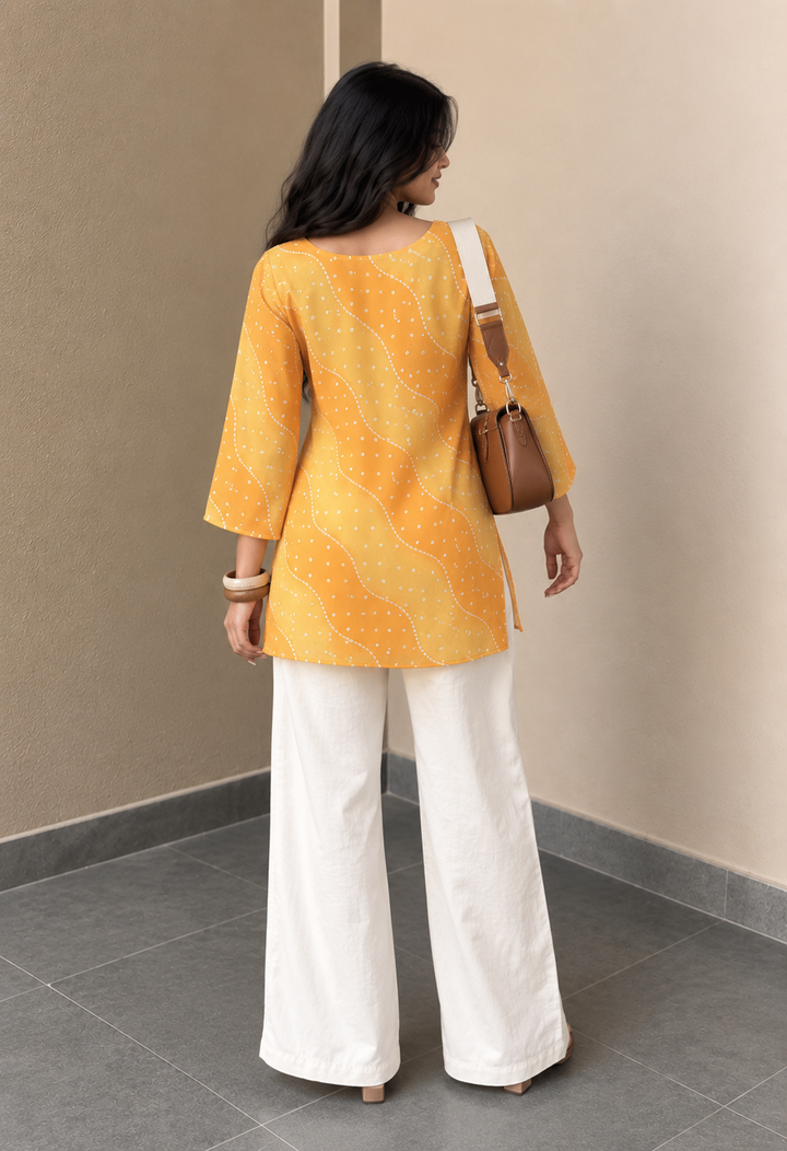 SONA | Mustard Wave Short Kurti