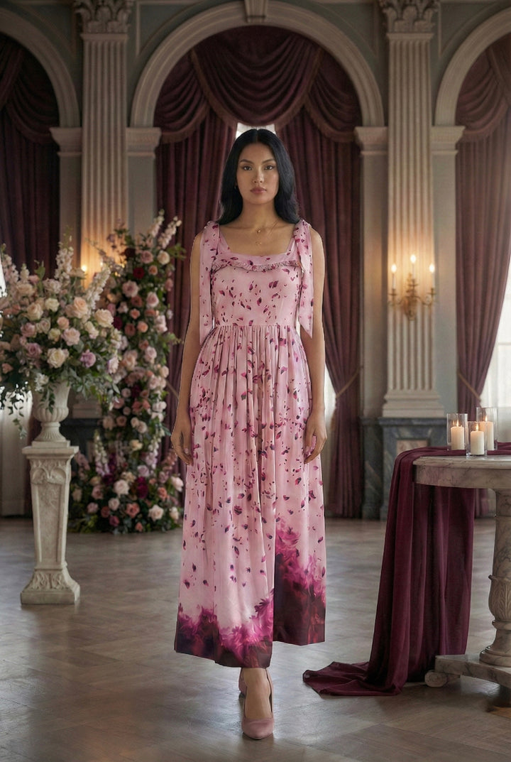 Petal Grace Maxi Dress