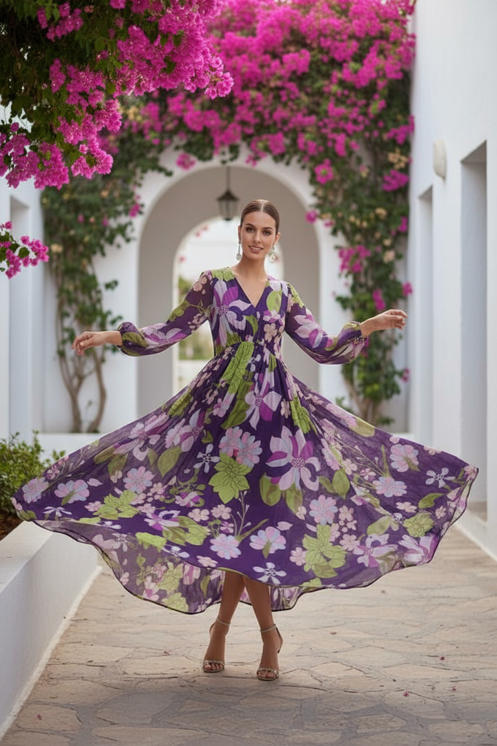Mystical Flora Maxi Dress