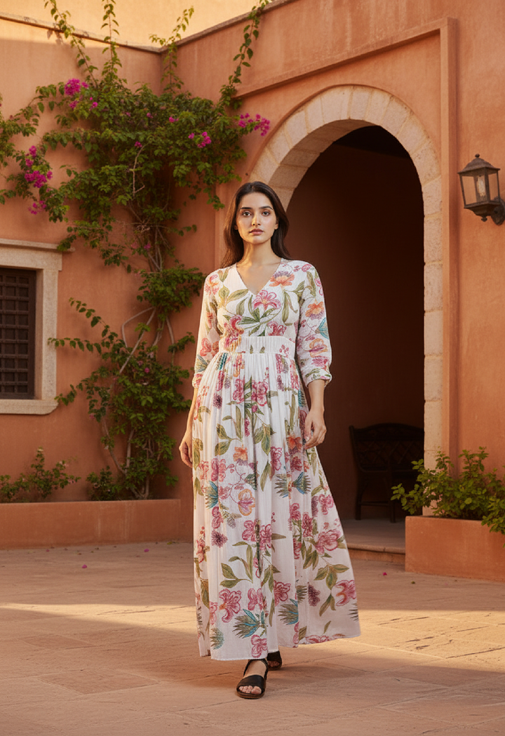 Romantic Flora Maxi Dress