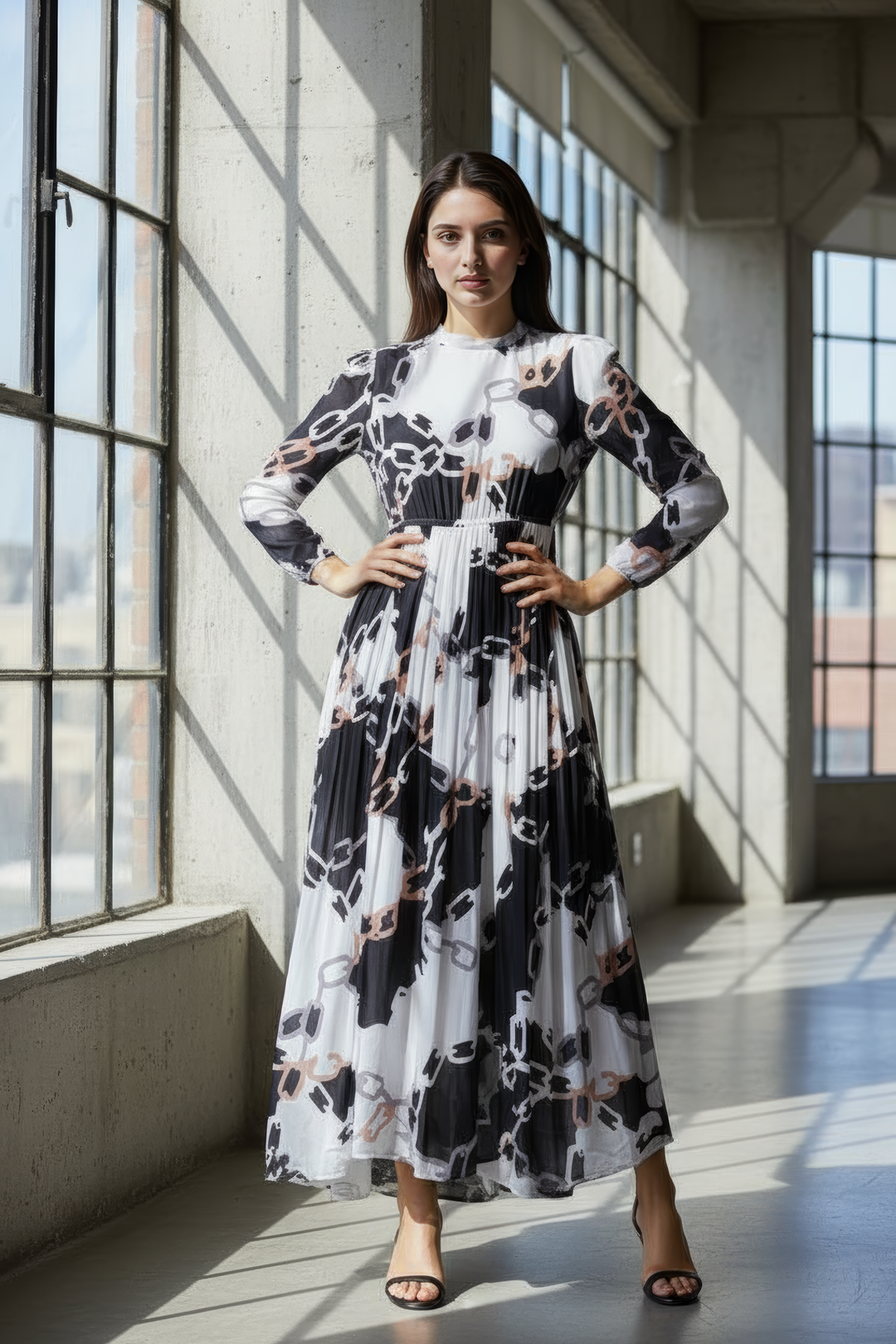 Chain Charm Maxi Dress