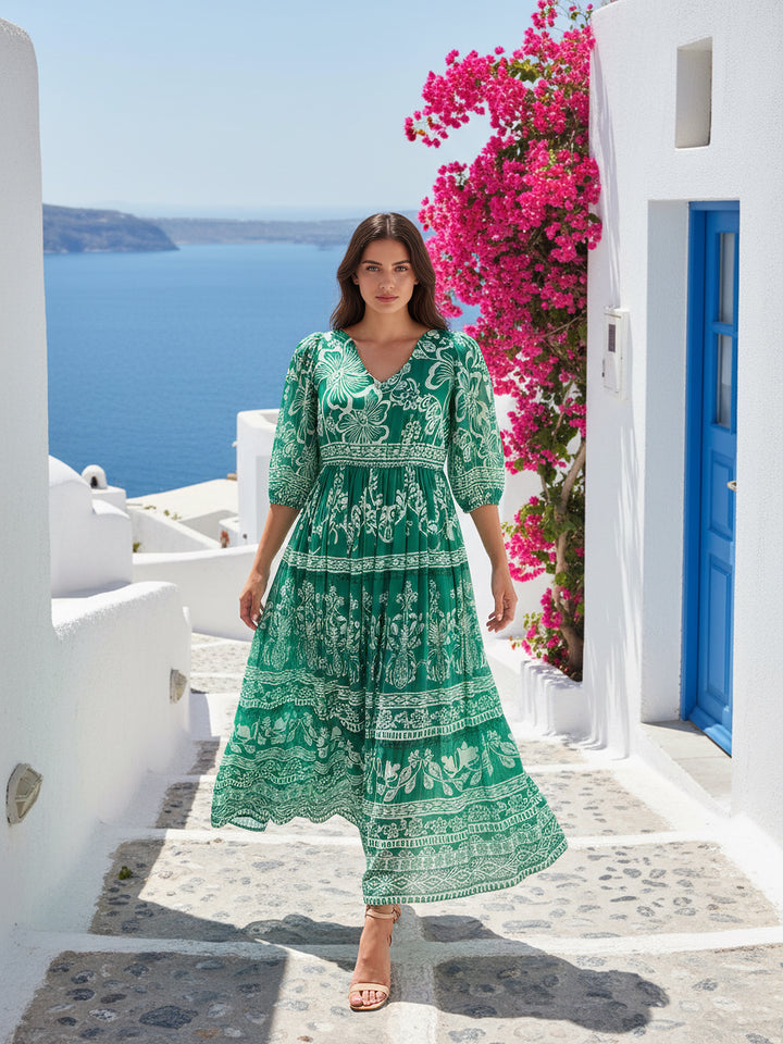 Verdant Vista Maxi Dress