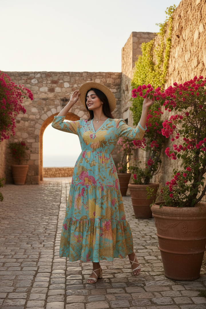 Teal Appeal Maxi Dress