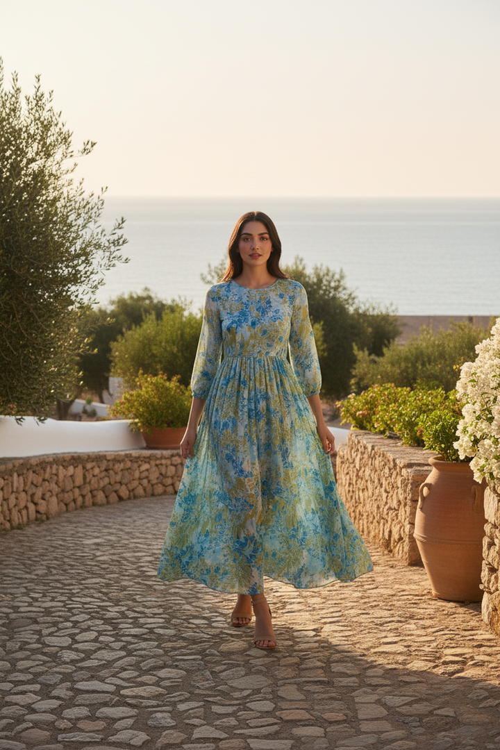 Willow Wave Maxi Dress