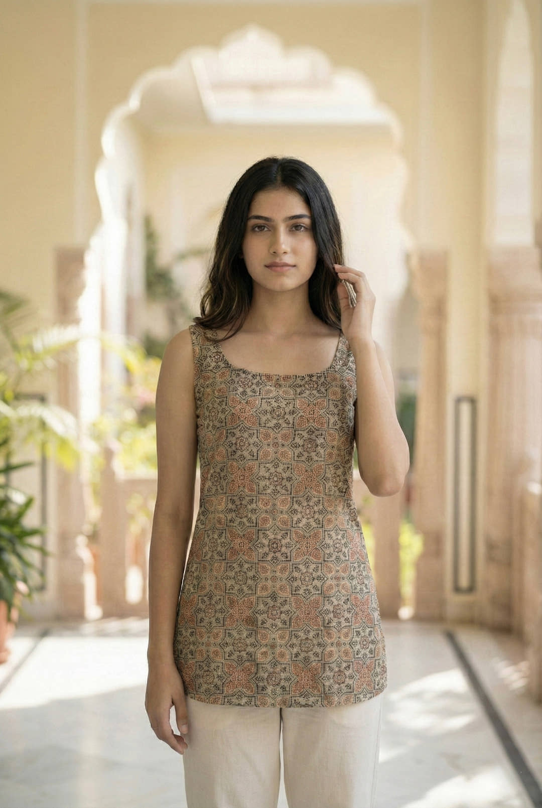 EIRA | Floral Short Kurti