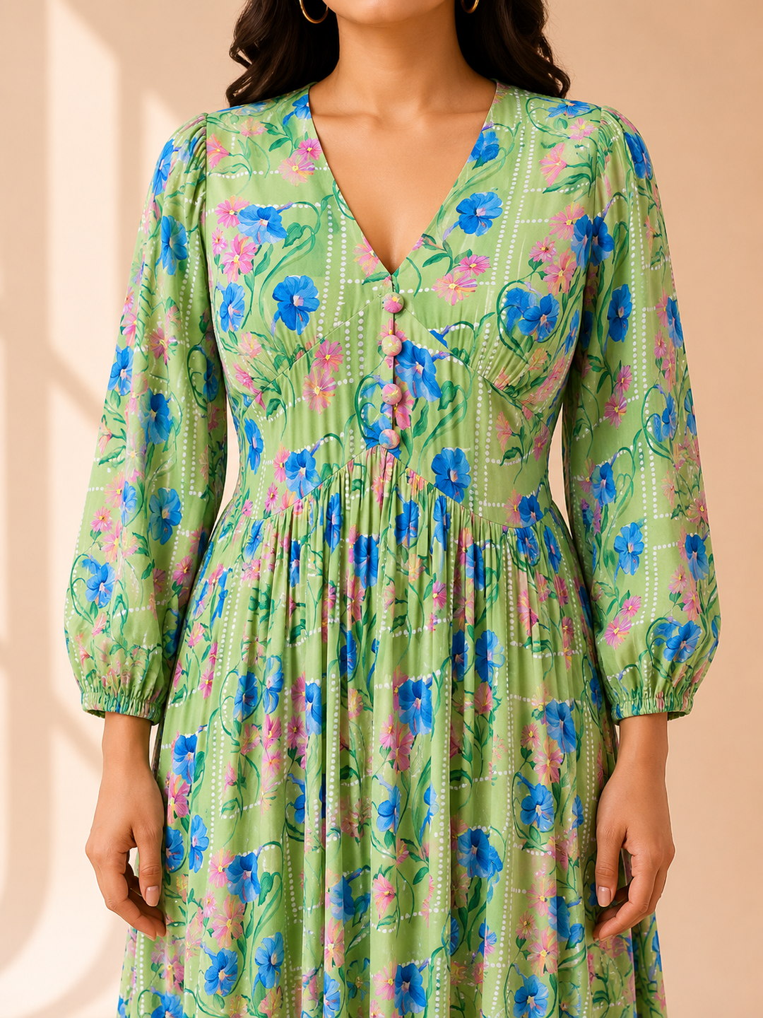 Dream Gleam Floral Maxi Dress