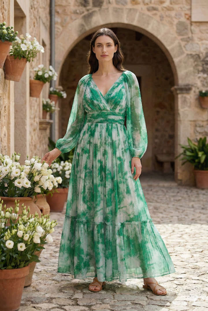 green western dress dresses for Women western wear floral Multi Color – Masakali.Co®
