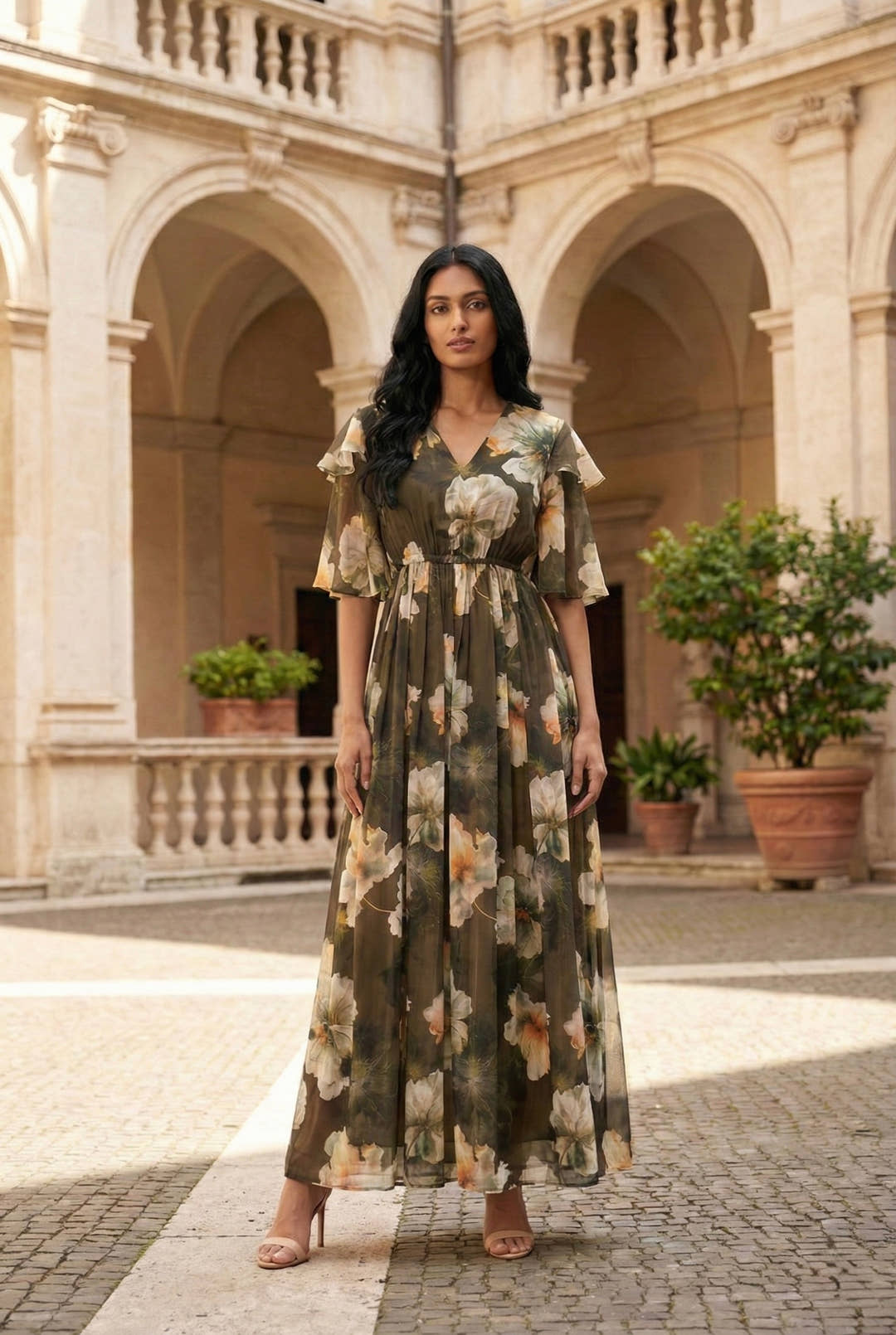 Ophelia Sage Maxi Dress