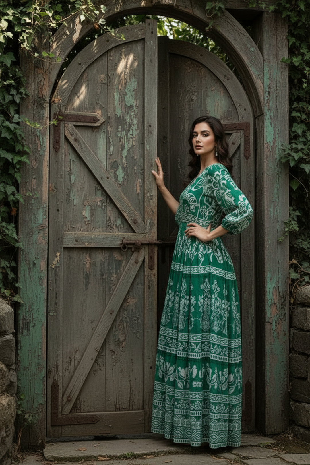 Verdant Vista Maxi Dress