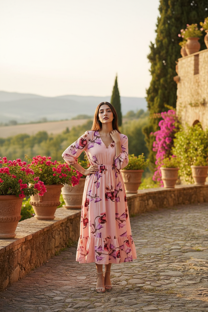 Blush & Lush Floral Maxi Dress