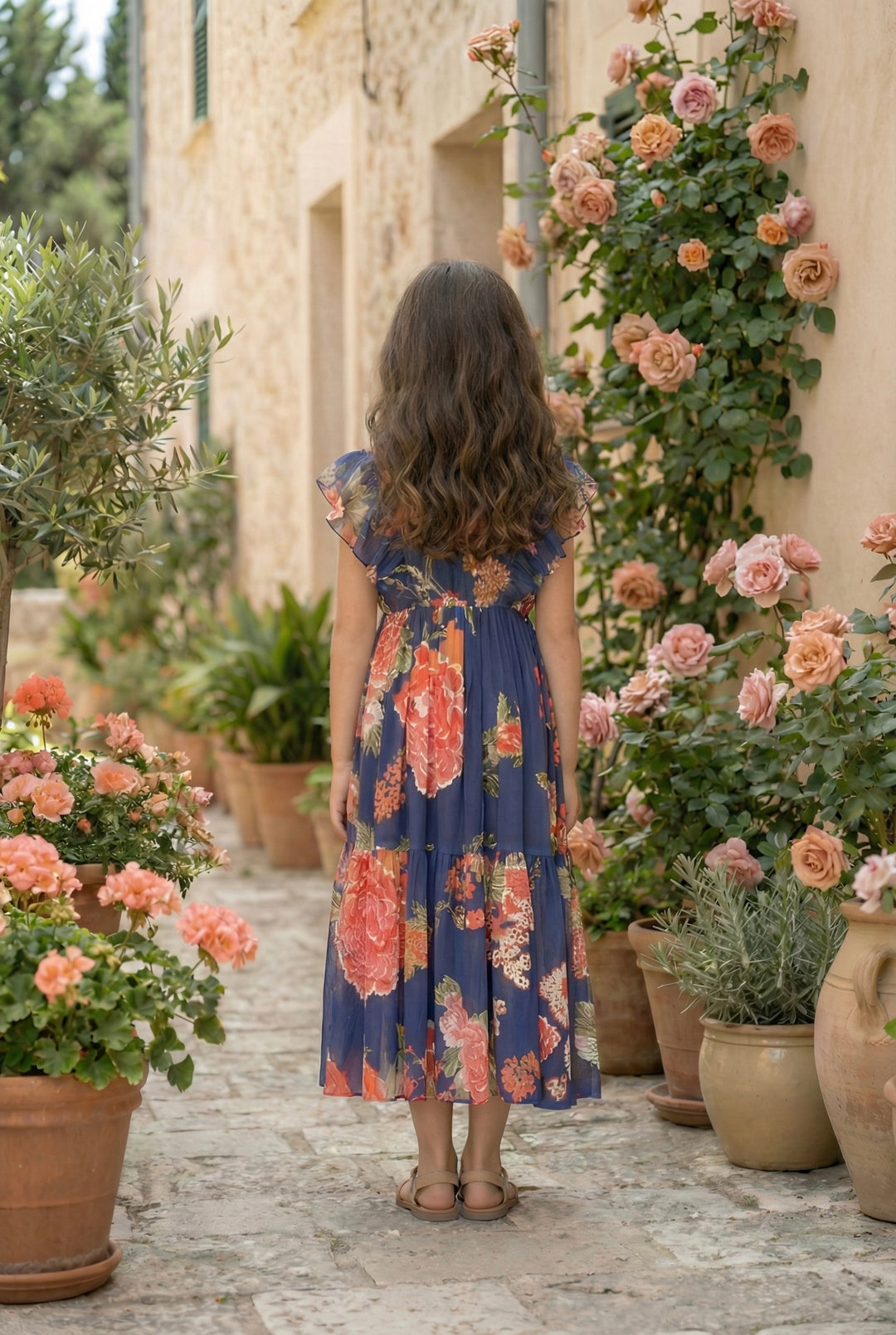 Garden Glam Baby Girl Maxi