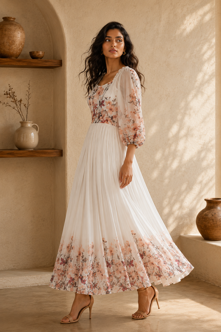 White Waltz Maxi Dress