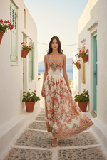 Painted Paisley Maxi Dress