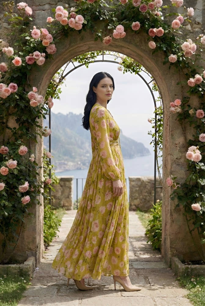Aurelia Blossom Maxi Dress
