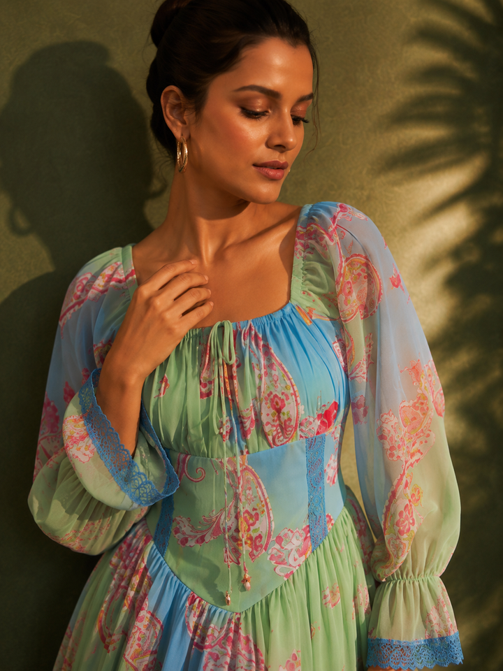 Celestial Lumière Mini Dress