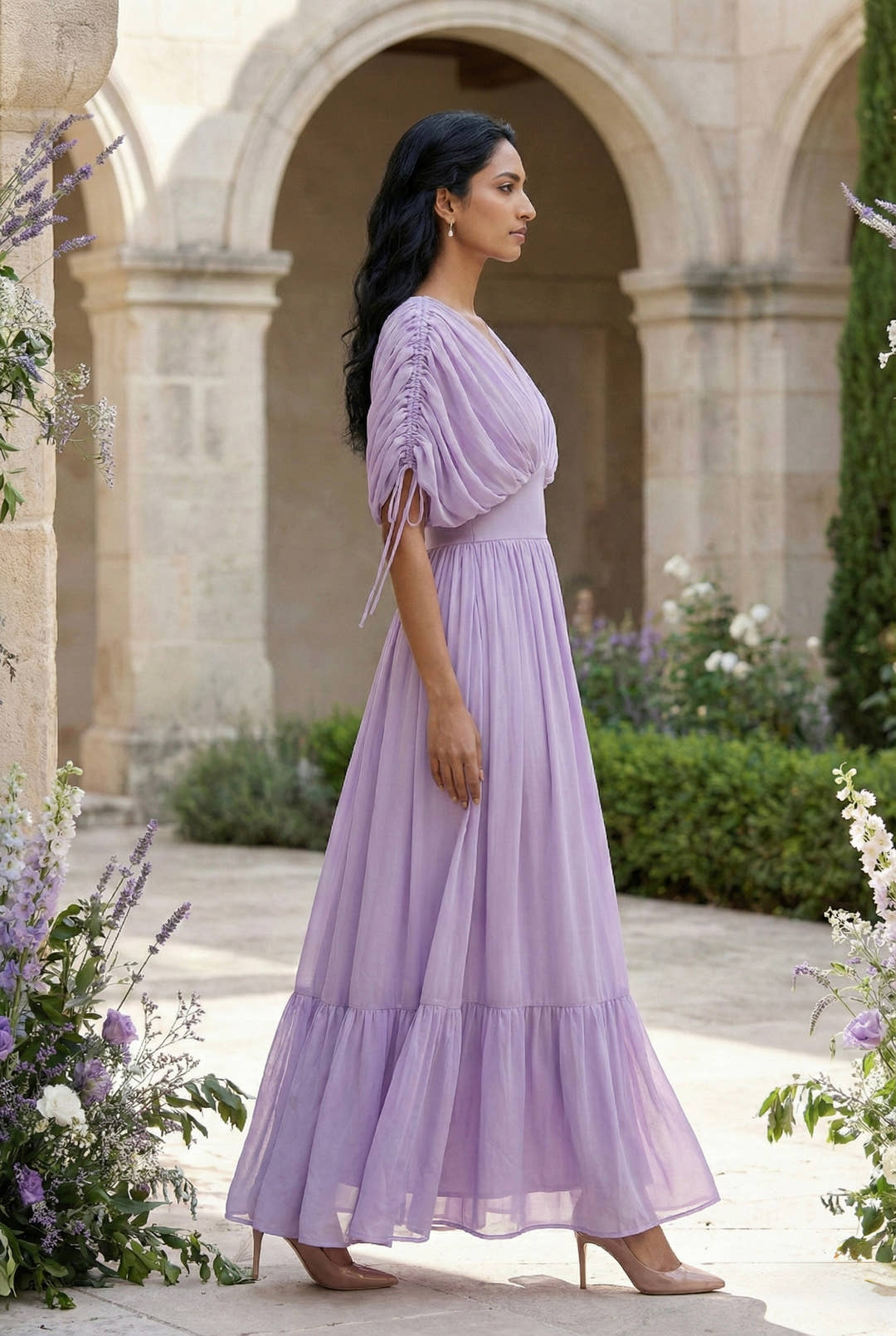Lavinia Lilac Maxi Dress