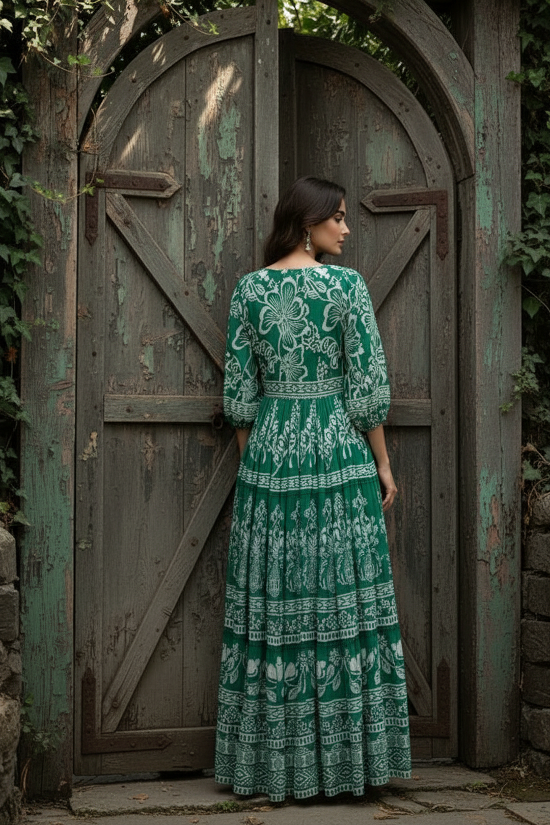 Verdant Vista Maxi Dress
