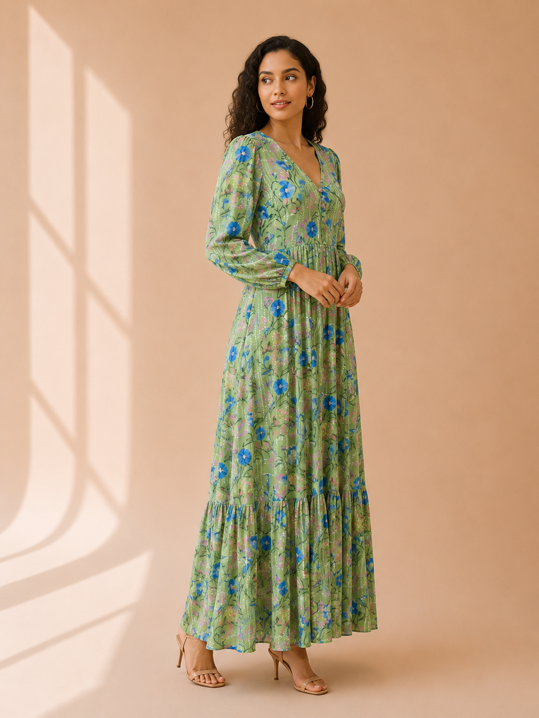Dream Gleam Floral Maxi Dress