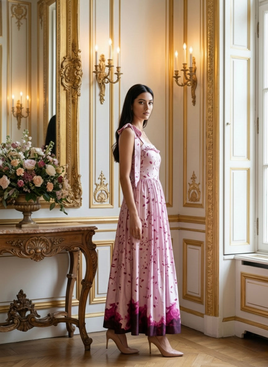 Petal Grace Maxi Dress