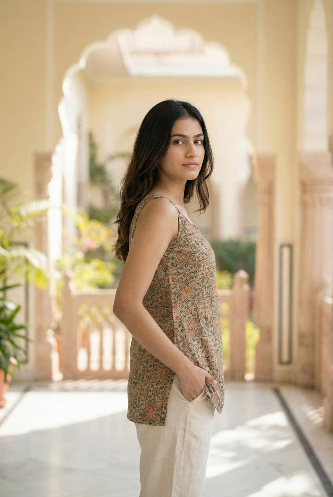 EIRA | Floral Short Kurti