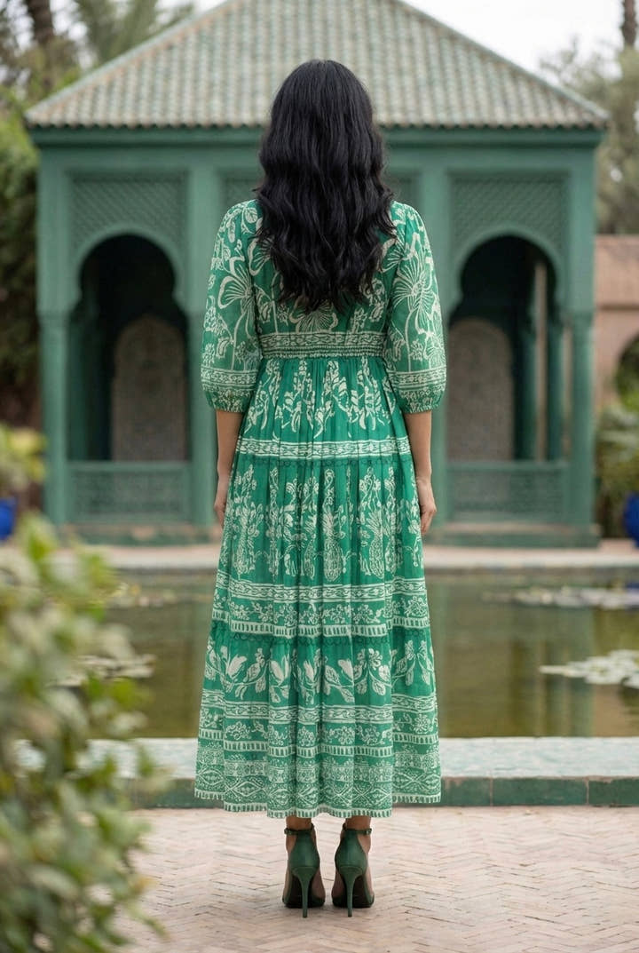 Verdant Vista Maxi Dress