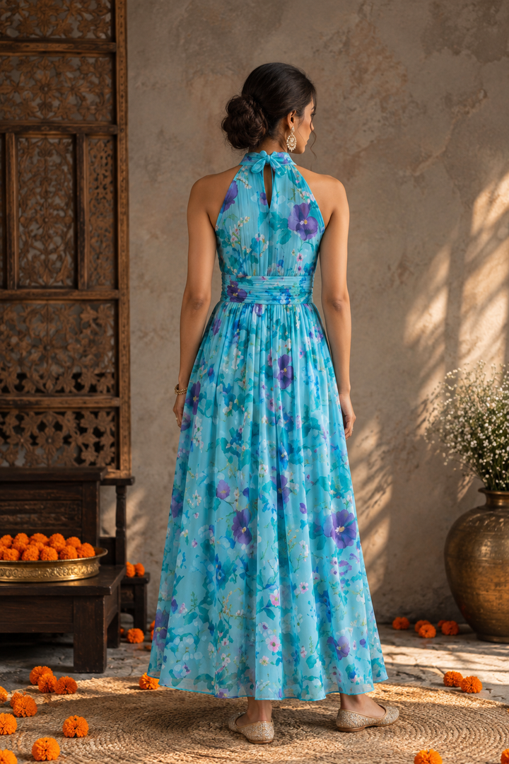 Lagoon Pansy Maxi Dress