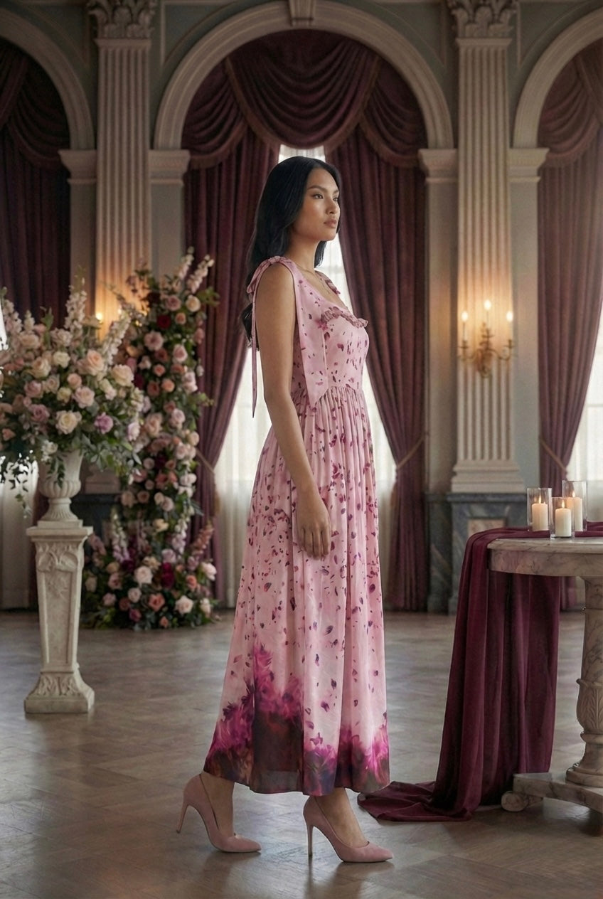 Petal Grace Maxi Dress