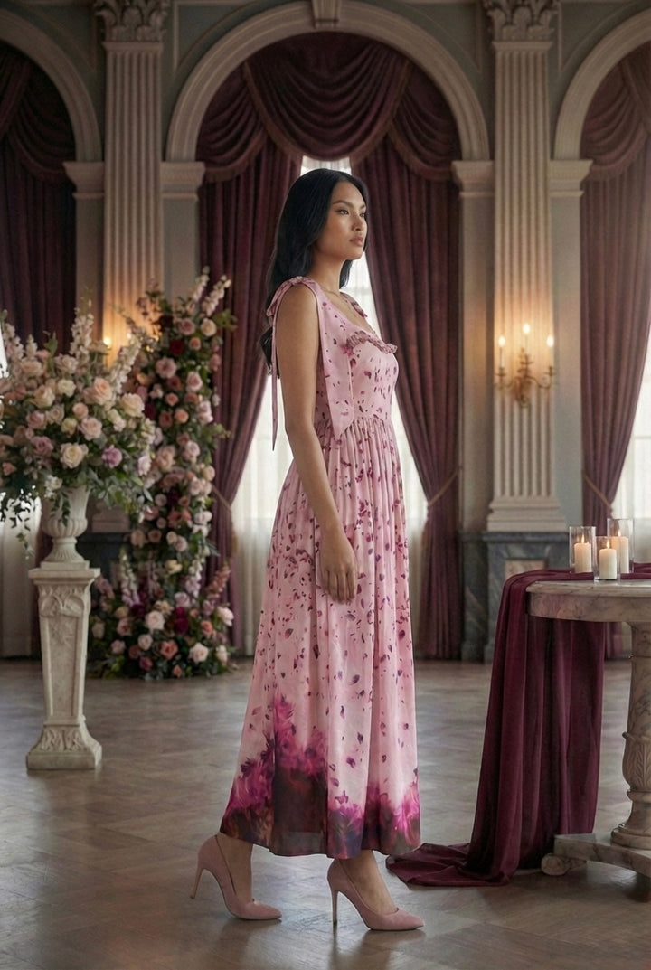 Petal Grace Maxi Dress