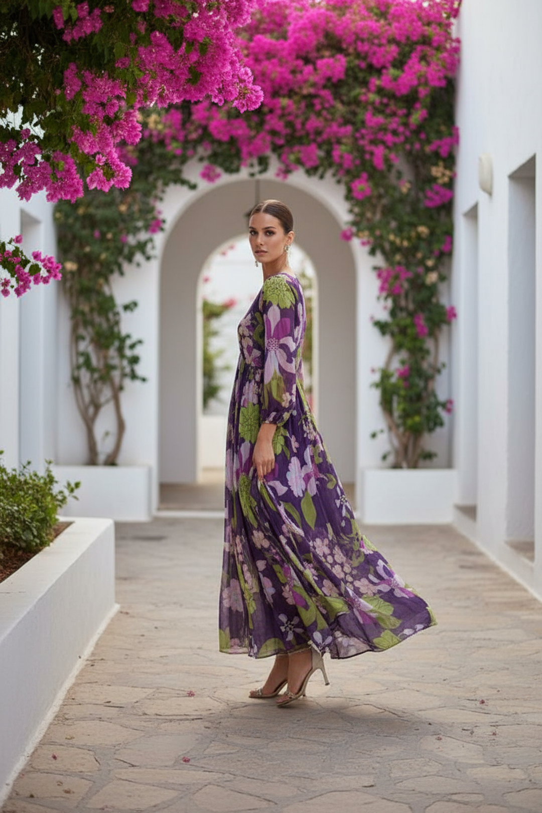 Mystical Flora Maxi Dress