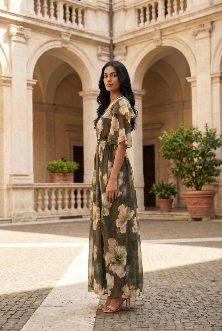 Ophelia Sage Maxi Dress