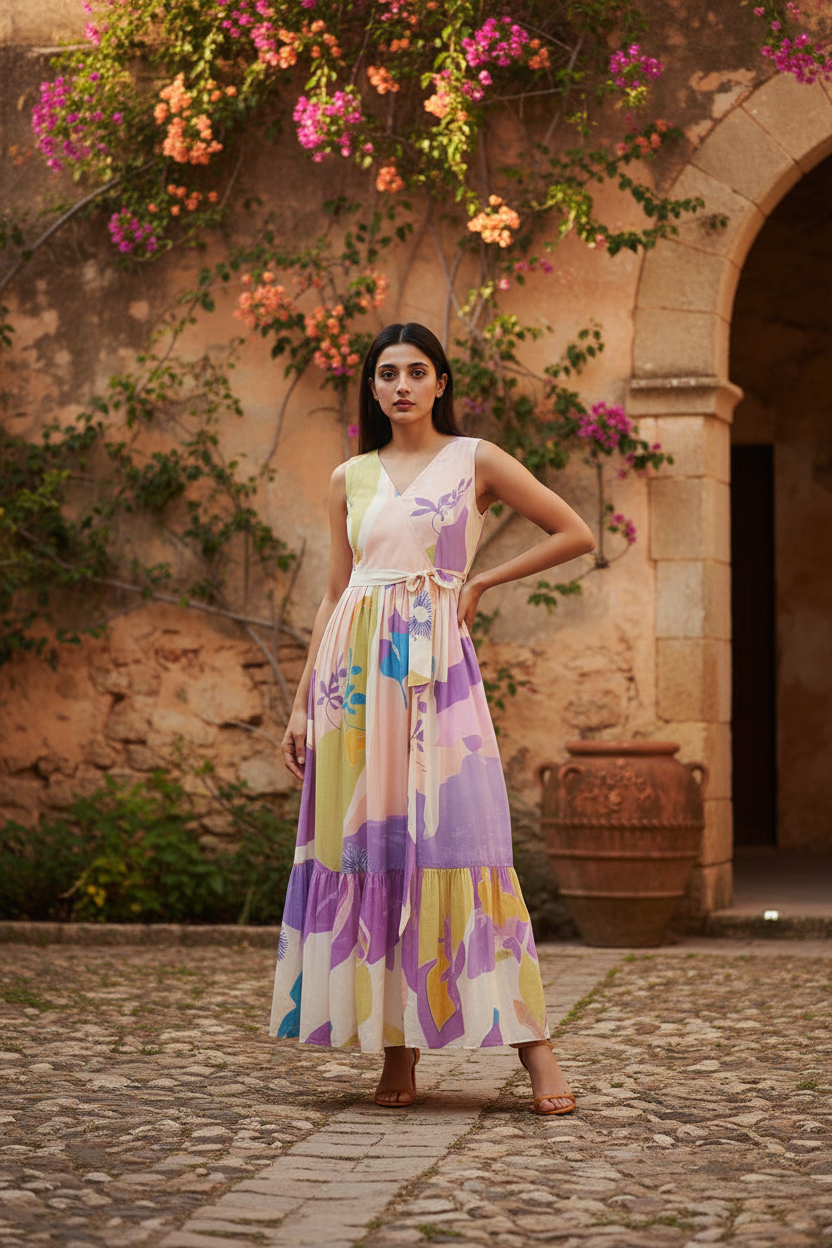Pastel Paradise Maxi Dress