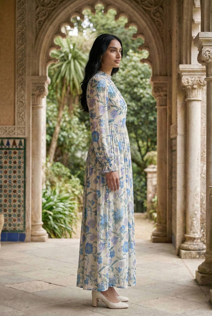 Delphine Sky Maxi Dress