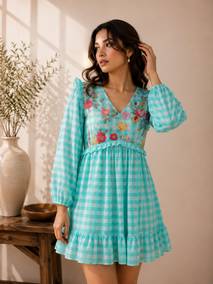Bloom & Zoom Mini Dress