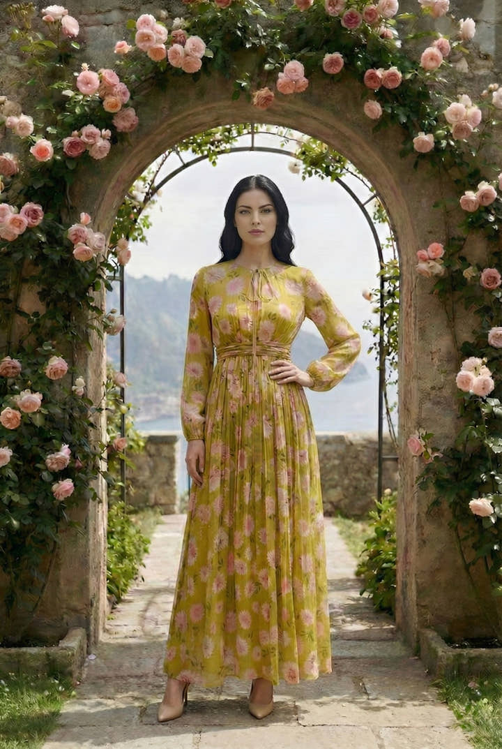 Aurelia Blossom Maxi Dress