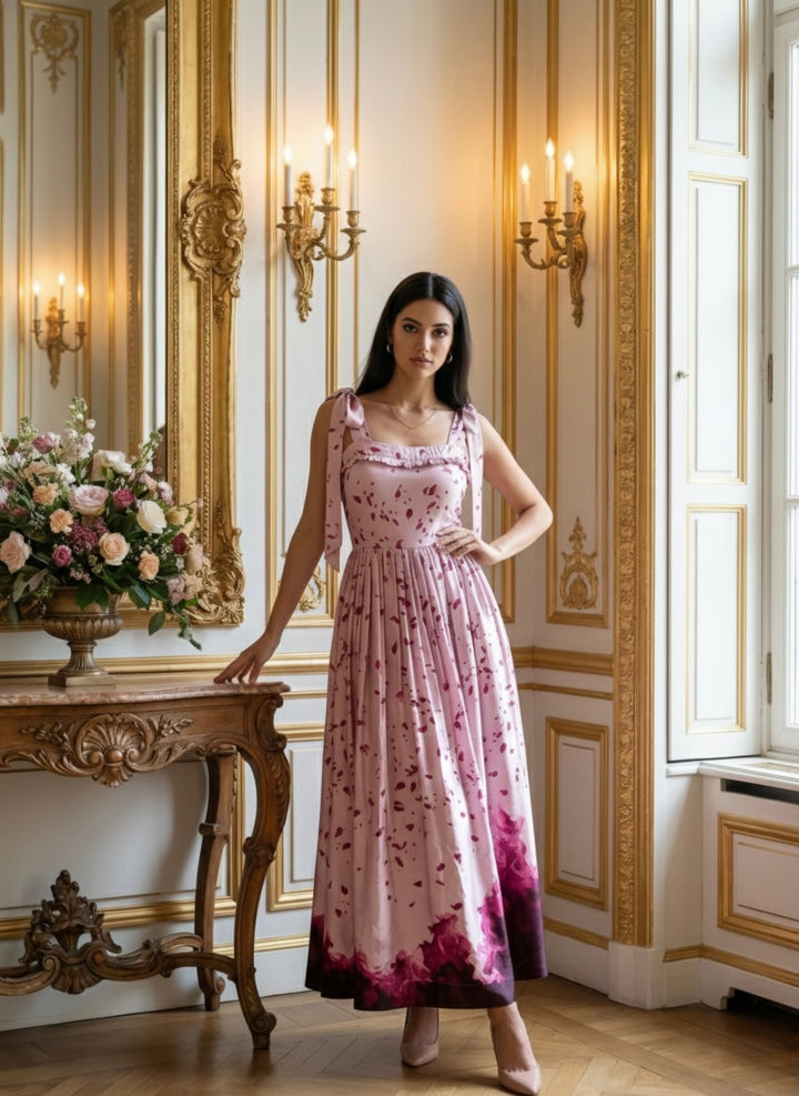 Petal Grace Maxi Dress
