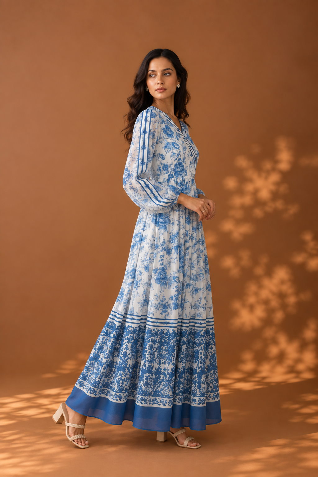 Porcelain Garden Maxi Dress