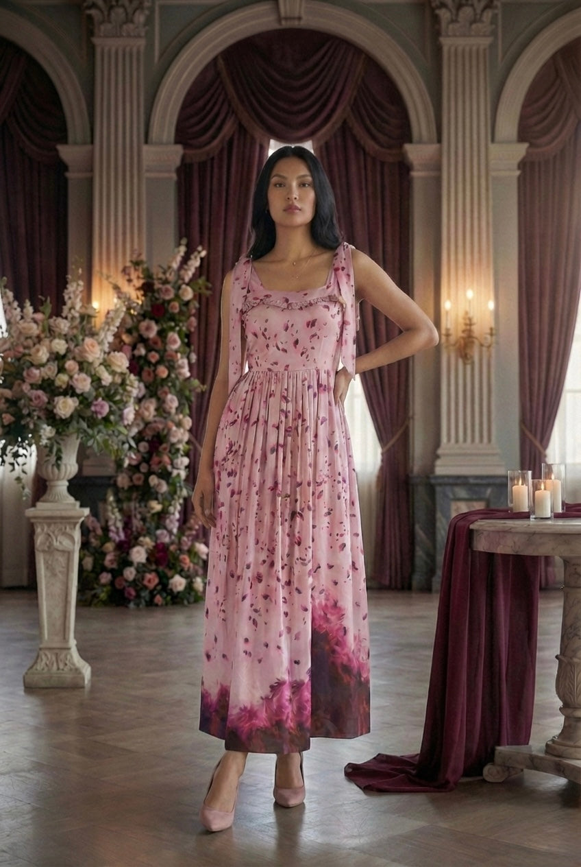 Petal Grace Maxi Dress